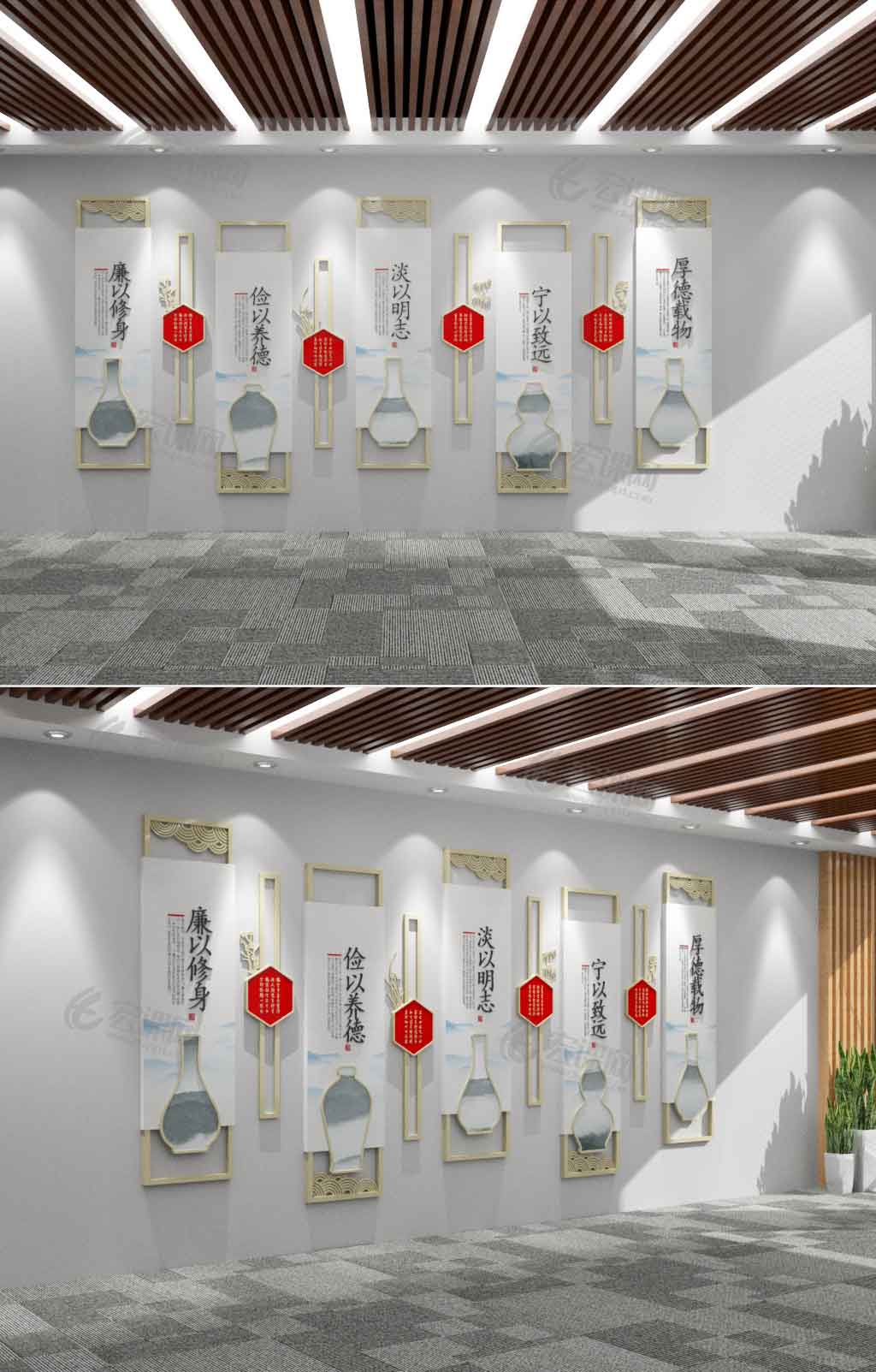 新中式廉政文化墙企业文化墙中式形象墙 新中式廉政文化墙企业文化墙中式形象墙